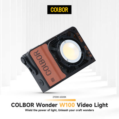 Colbor W100 100W 2700K-6500K 映画制作用バイカラーポータブルLEDビデオライト