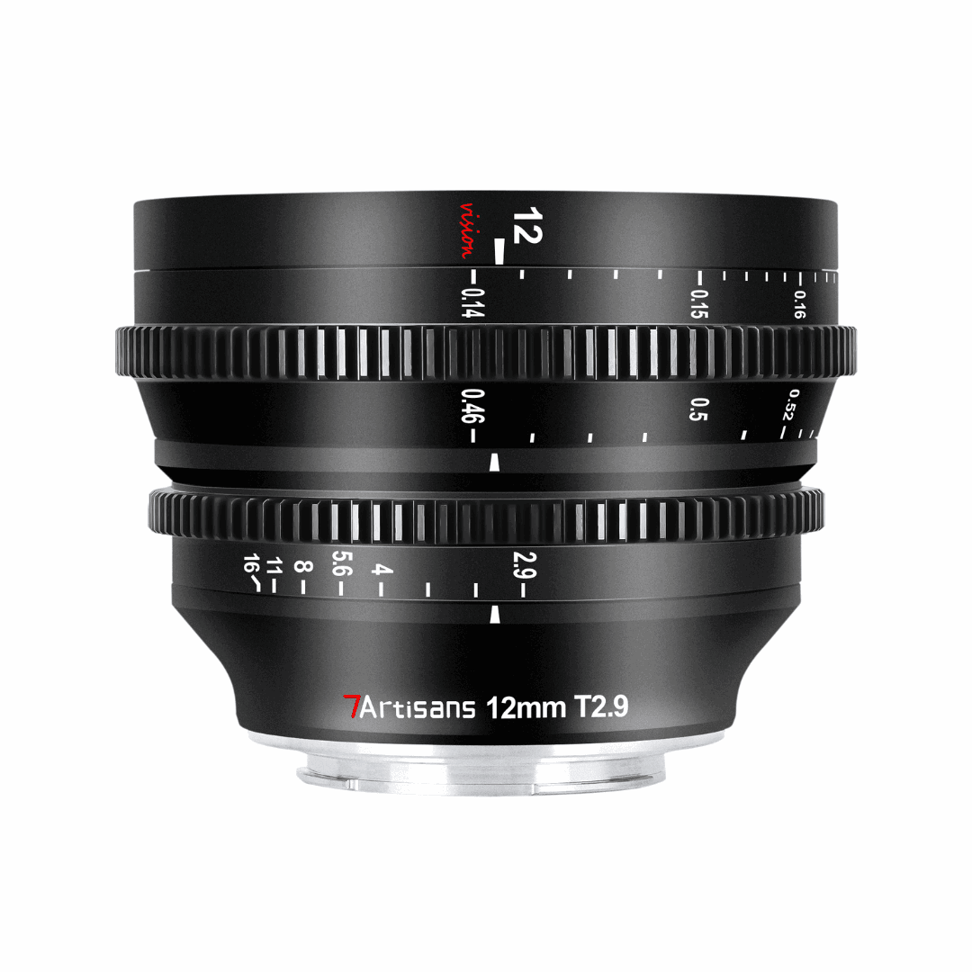 7Artisans 12mm T2.9 Cine Lens Large Aperture APS-C Ultra Wide Angle Lens - Vitopal