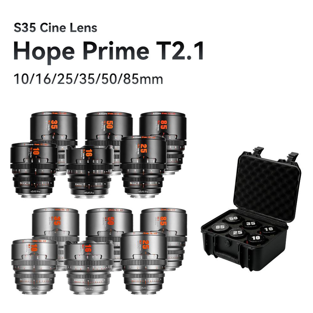 7Artisans Hope Prime Cinema Lenses(10/16/25/35/50/85mm T2.1) - Vitopal