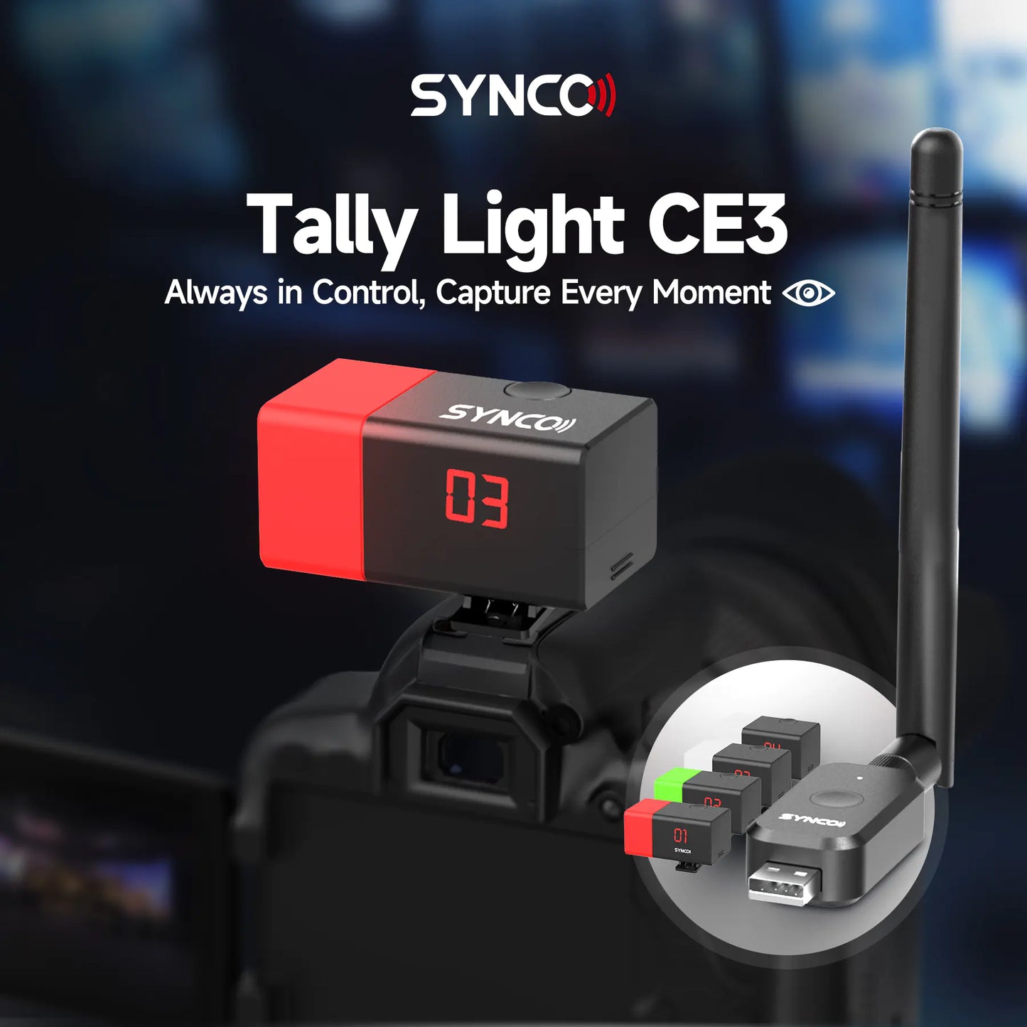 Synco CE3 4-Light Tally System