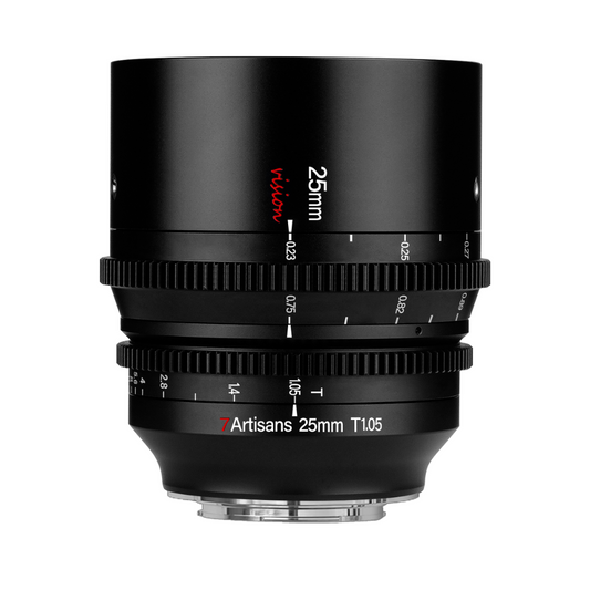 7Artisans 25mm T1.05 Manual Focus Large Aperture Cine Lens