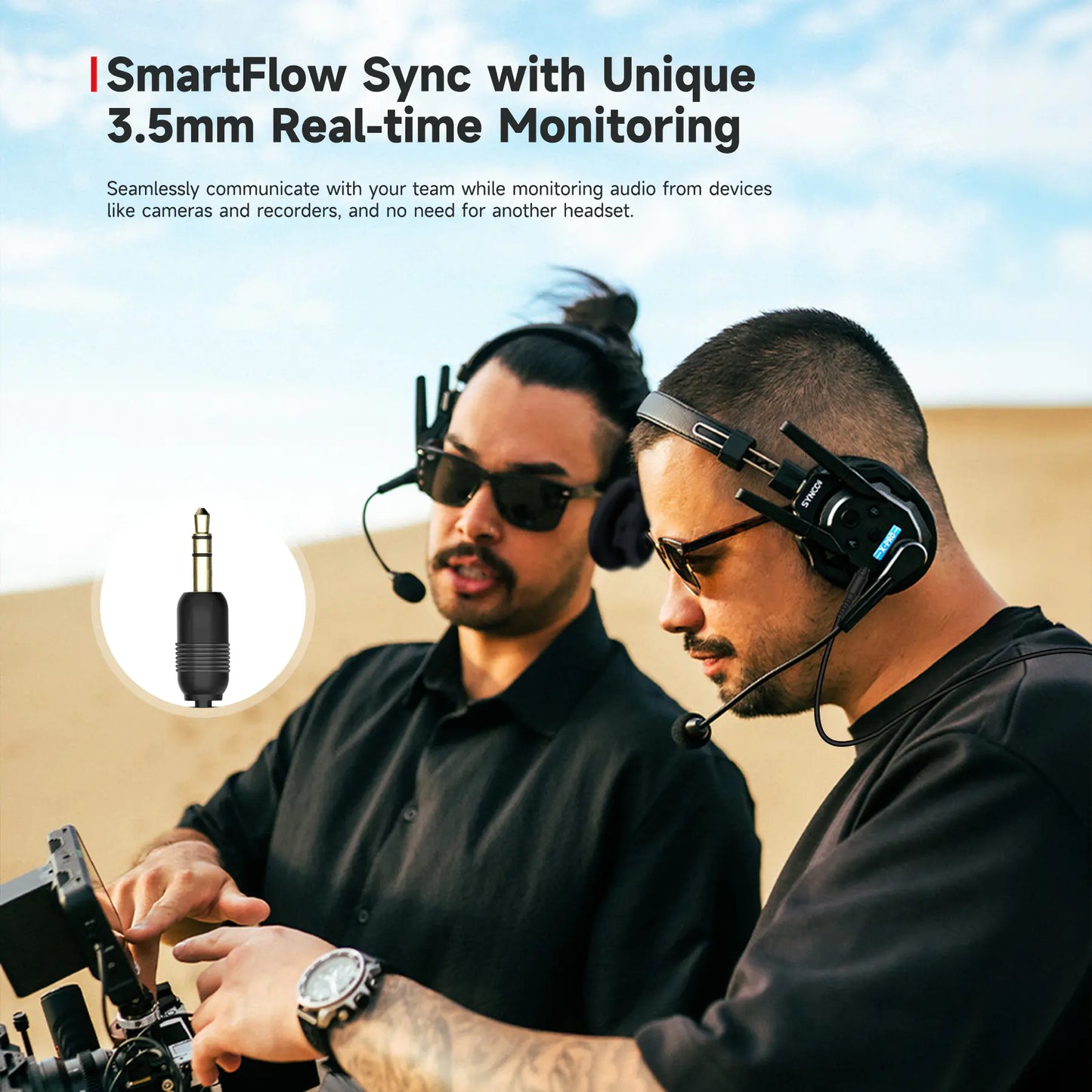 Synco Xtalk Xmax Wireless Intercom System Dual-ear Headsets