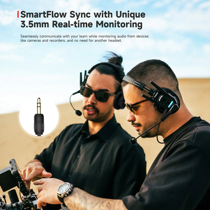 Synco Xtalk Xmax Wireless Intercom System Dual-ear Headsets