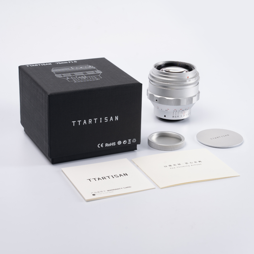 TTartisan 75mm F1.5 Swirly Bokeh Full Frame Large Aperture for M42 Mount