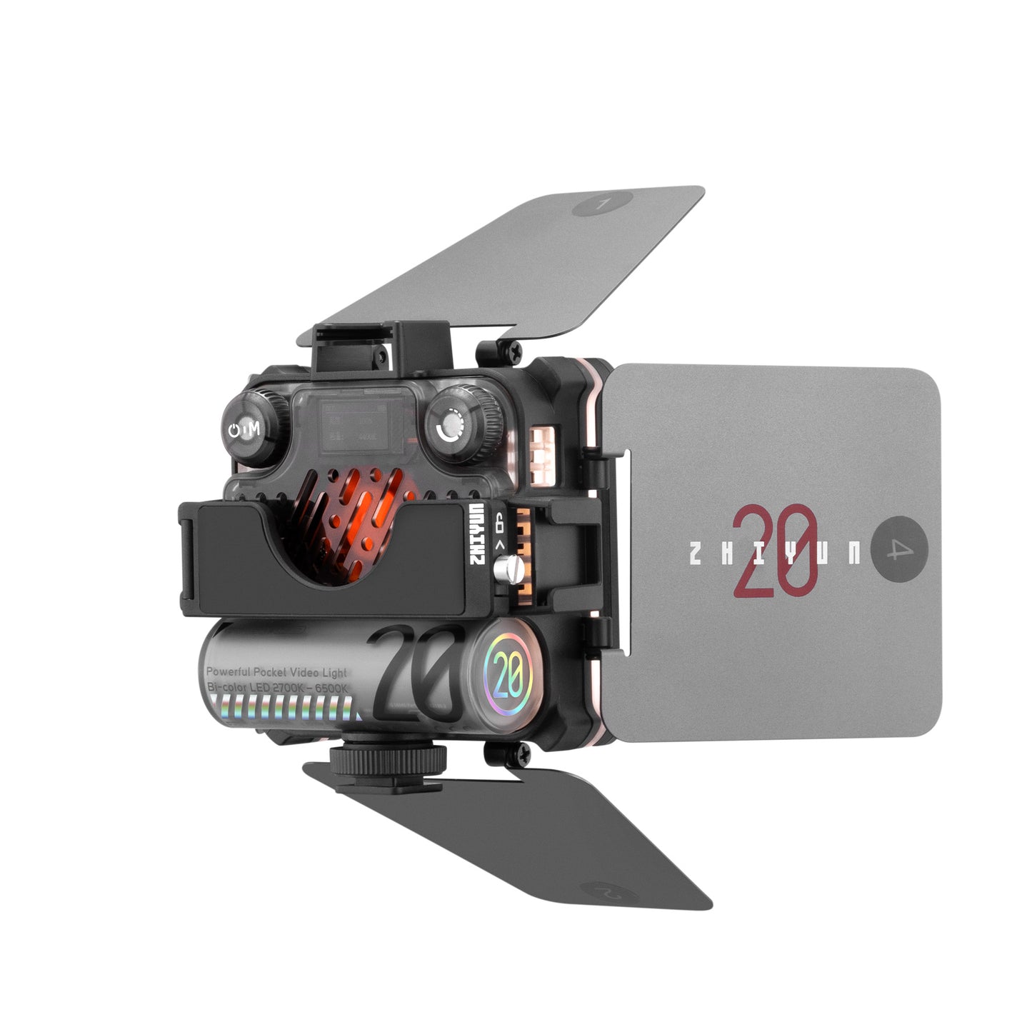 ZHIYUN FIVERAY M20 バイカラー LED ライト 20W ポータブル カメラ ライト