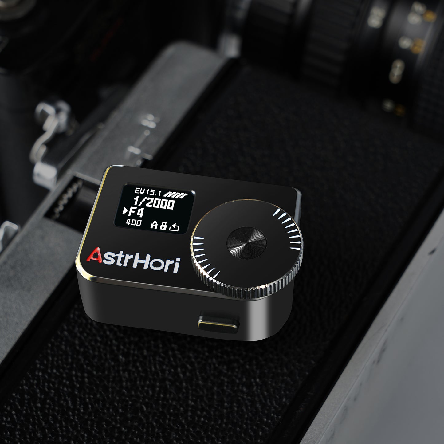 AstrHori AH-M1 カメラ露出計 調節可能なコールドシュー付き (ブラック)