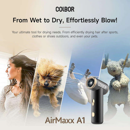 COLBOR Airmaxx A1 Mini Jet Fan Electric Air Duster Built-in Led Light - Vitopal