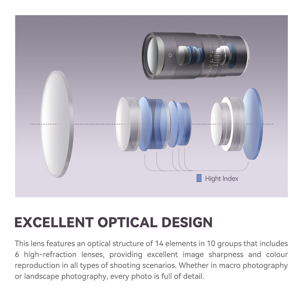 TTartisan 100mm F2.8 2X Macro Full Frame Lens