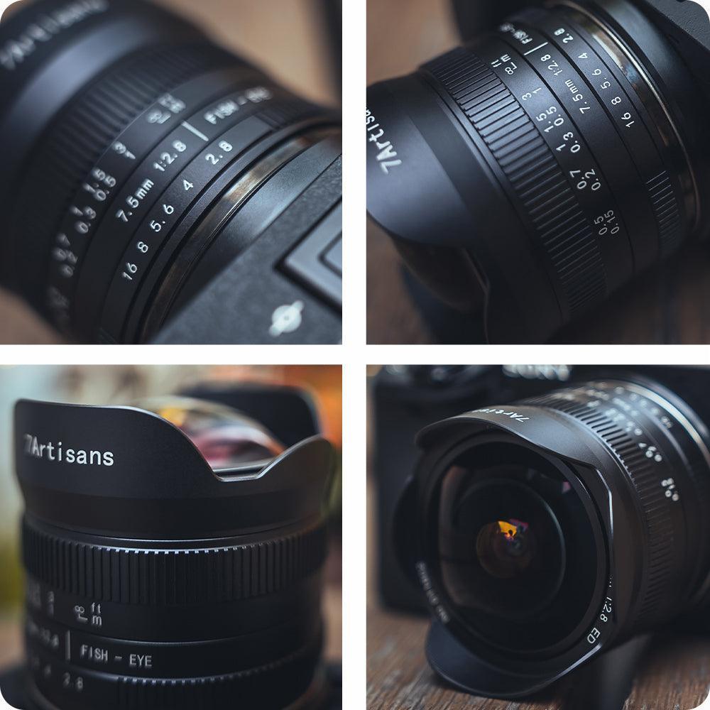 Wide-Angle Ultra F2.8 Lens 7.5mm II APS-C Fisheye 7Artisans