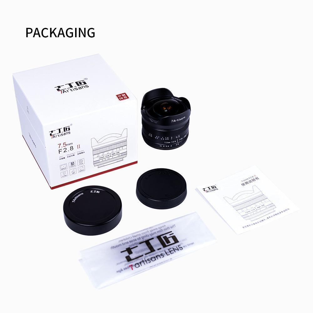 7Artisans 7.5mm F2.8 II Fisheye Ultra Wide-Angle APS-C Lens