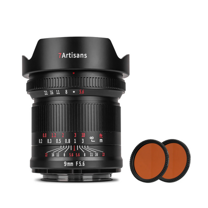 7artisans 9mm F5.6 Full Frame Wide-angle Lens for E/L/R/Z(Rear ND Filter）