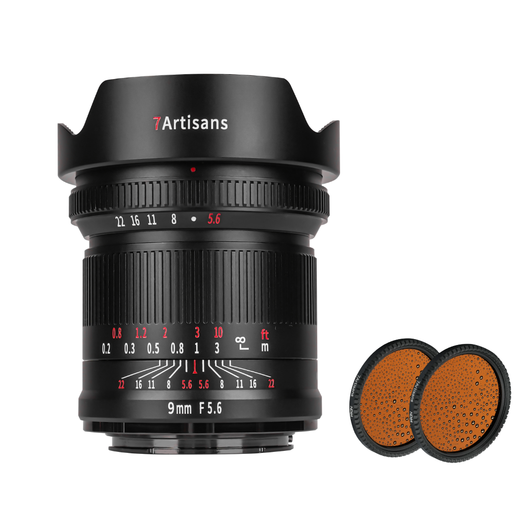 7artisans 9mm F5.6 Full-frame Wide-angle lens for E/L/R/Z（Rear ND Filter）