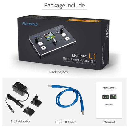 Feelworld LIVEPRO L1 V1 Multi Kamera Video Mixer Switcher