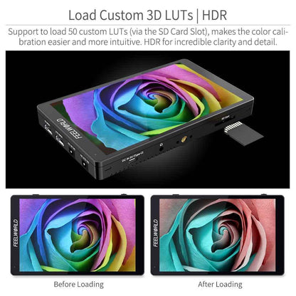 Feelworld F7 Pro 7 Inch 3D Lut Touchscreen DSLR Camera Field Director Ac Monitor - Vitopal