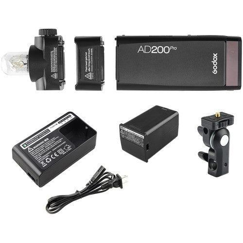 Godox AD200 Pro AD200Pro Flash Strobe Monolight, TTL Pocket Flash  Speedlite, 2.4G 200W 1/8000s HSS 2900mAh Li-ion Battery, 500 Full Power  Flashes with
