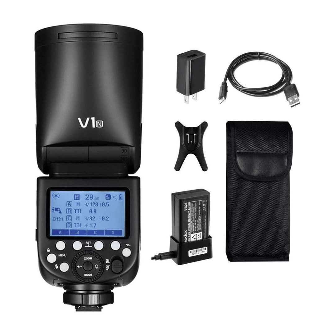 Godox V1 Round Head Camera Flash Speedlite - Vitopal