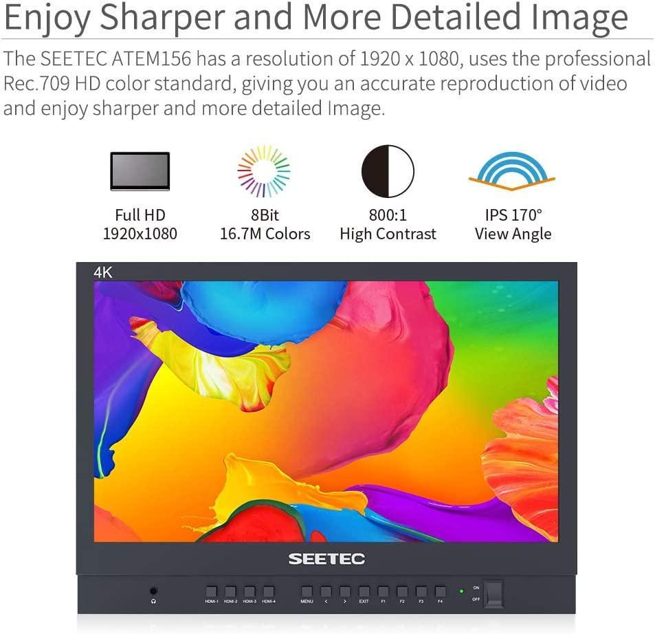 Seetec Atem156 15.6 Inch Live Streaming Broadcast Monitor