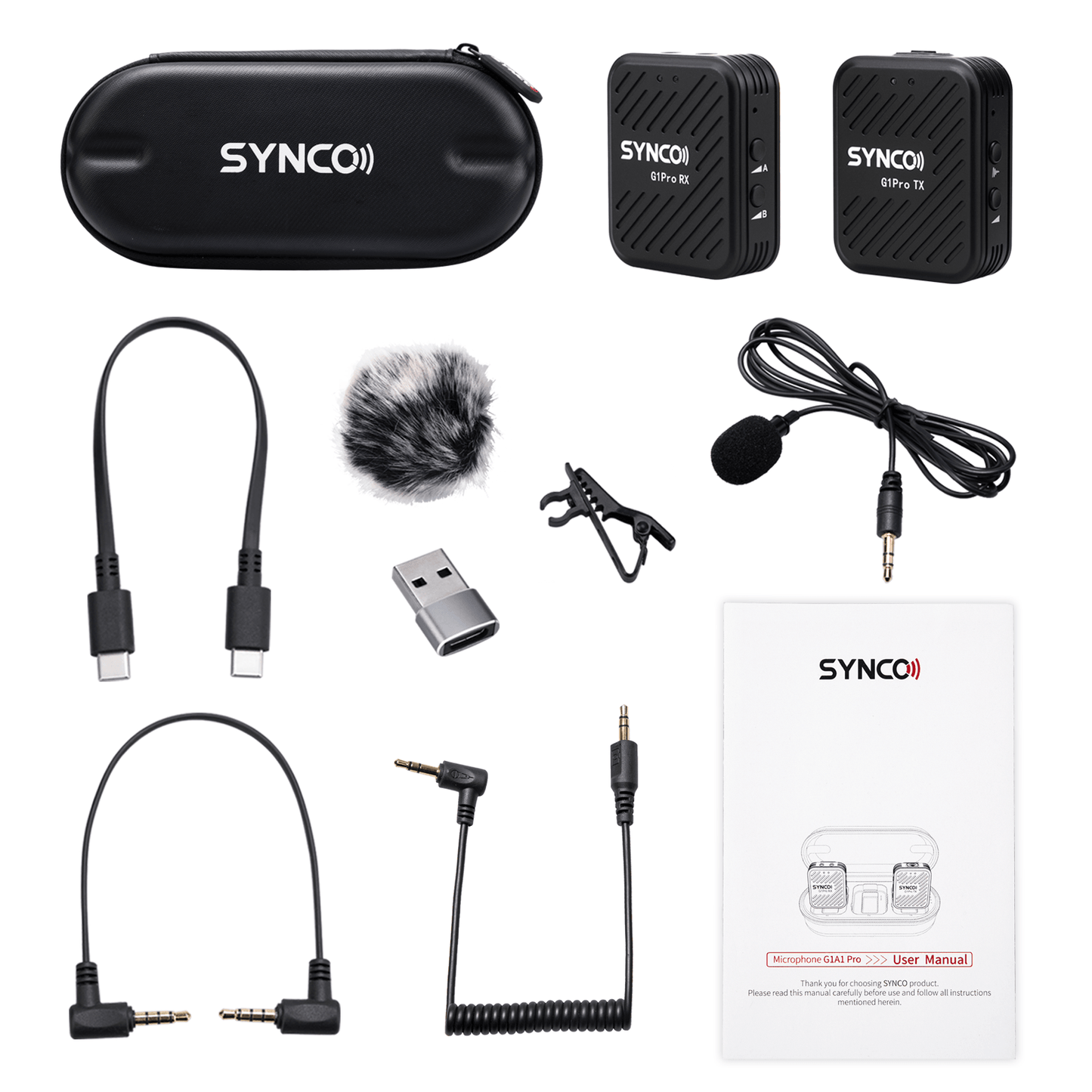 SYNCO G1A1 Pro Ultracompact Digital Wireless Lavalier Microphone - Vitopal