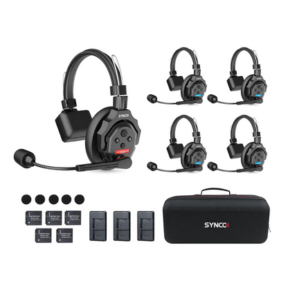 SYNCO XTalk 2.4GHz Wireless Intercom Headset System for Filmmaking