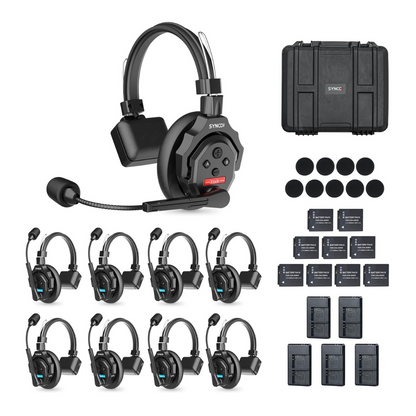 SYNCO XTalk 2.4GHz Wireless Intercom Headset System for Filmmaking