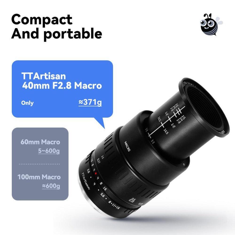 TTArtisan 40mm F2.8 Manual Focus APS-C Macro Lens