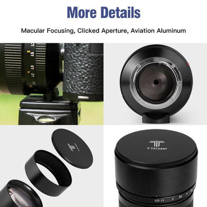 TTArtisan 90mm F1.25 Full Frame Lens for Leica M-Mount Cameras - Vitopal