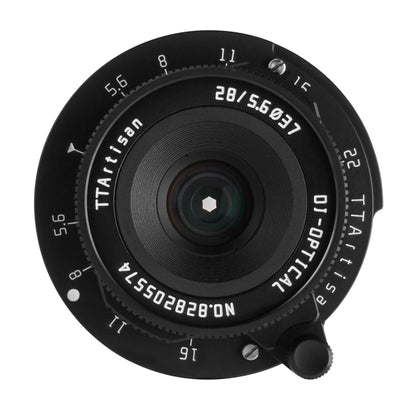 TTArtisan 28mm F5.6 Full Frame Manual Focus Lens for Leica M (Black)